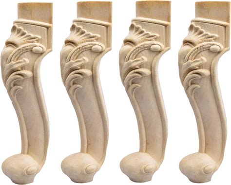16 Inch 40cm Wooden Furniture Legs La Vane Set Of 4 European Style