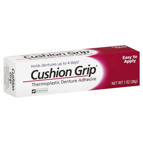 Cushion Grip Thermoplastic Denture Adhesive 1 Oz