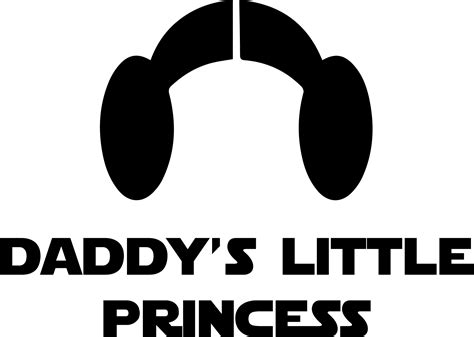 daddy s little princess svg star wars svg princess leia sv inspire