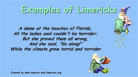 ♣♣♣ Example Limericks - Examples of Limerick Poems ♣♣♣ - YouTube