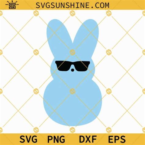 Peep Svg, Peep with Sunglasses Svg, Cool Easter Peep Svg, Cool Peep Cut