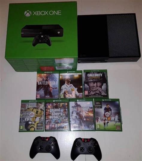 Xbox One With 2 Controllers And 7 Games Like Gta5 Battlefield 4 And