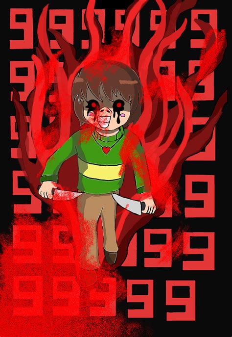 Erase The World Chara Undertale Fan Art By Mysteriouswarrior123 On