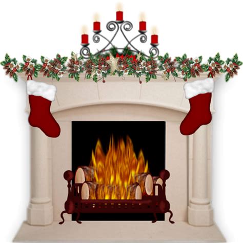 Chemin E De No L Png Tube Christmas Fireplace Clipart