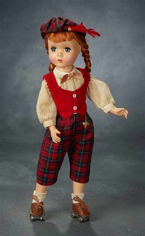 Mid Century American Dolls 188 Red Haired Kathy Roller Skater By