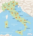 Map Of Italy with towns and Cities | secretmuseum