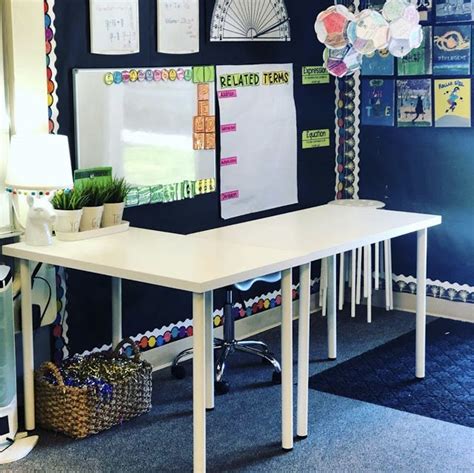 Small Group Meeting Area Made From Two Ikea Tables Ikea Classroom