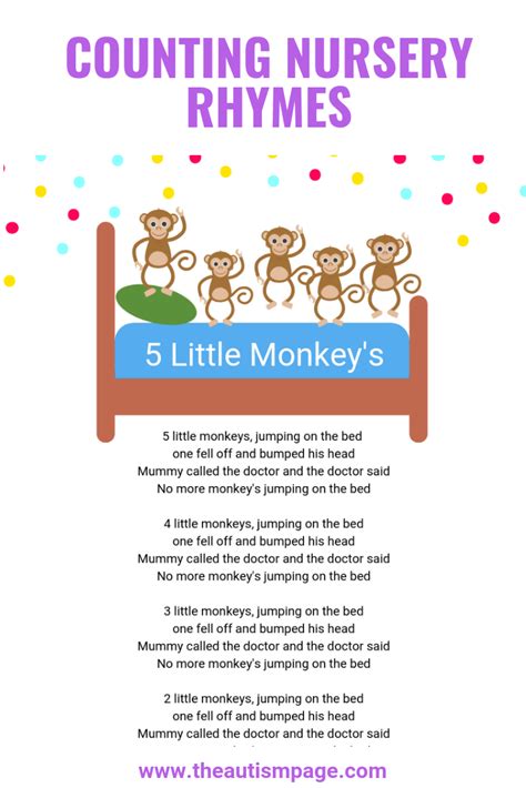 Make Learning To Count Fun Using Counting Nursery Rhymes List Of