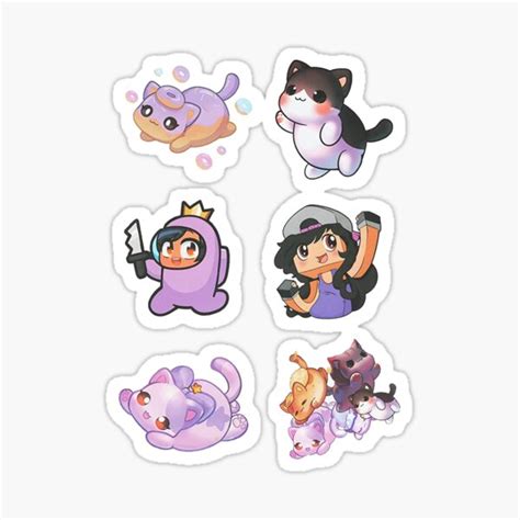 Aphmau Pack Sticker For Sale By Matildamenina Redbubble