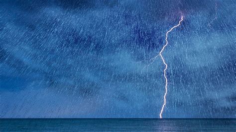 Hd Wallpaper Rain And Screensavers Storm Power In Nature Water Sea