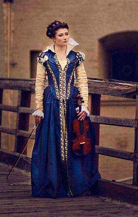 Dunkel Blau Taft Renaissance Kleid 16 Jahrhundert Italien Etsy