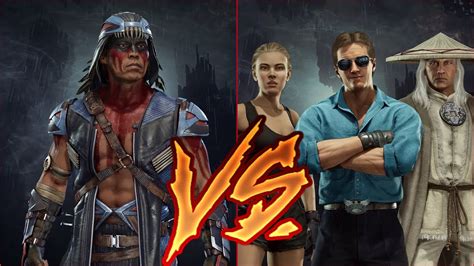 Mk11 Nightwolf Vs Klassic Mk Movie Sonya Raiden And Johnny Cage Youtube