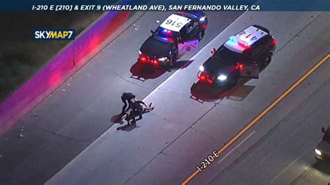Police Chase Suspect Taken Into Custody After Side Swiping Vehicles On