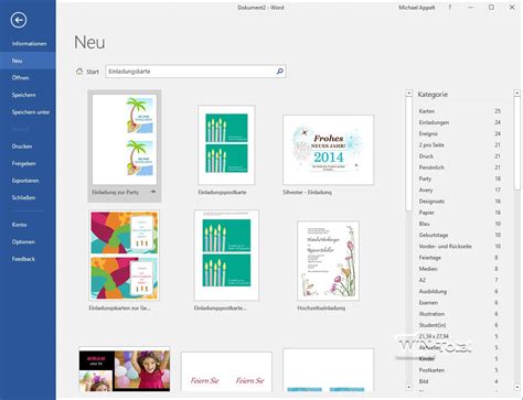 Sie suchen eine kuvert vorlage für microsoft word bzw. Individuelle Einladungskarten gestalten » WinTotal.de