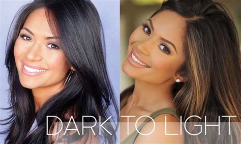 They can be painted on using foil, balayage, or chunking. How to Lighten Dark Hair at Home | Hairstyles & Hair Color ...