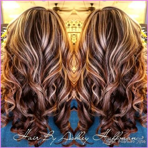 This stunning brunette has a bold look that combines red and bronze together. Chocolate Brown Hair With Blonde Highlights ...