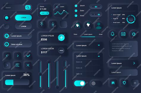 Premium Vector User Interface Elements For Banking Mobile App