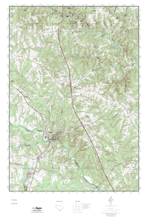 Mytopo Enoree South Carolina Usgs Quad Topo Map