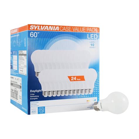Sylvania Led A19 Light Bulb 60w Equivalent Medium Base 5000k