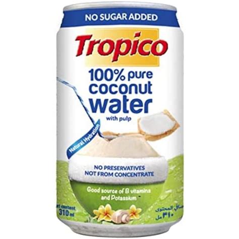 Tropico 100 Pure Thai Coconut Water With Pulp 310ml Duplicate