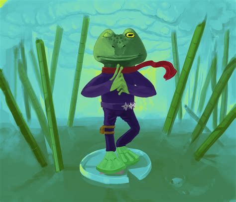 Ninja Frog Still In Work By Somnox On Deviantart