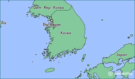 Where Is Incheon South Korea Incheon Incheon Map
