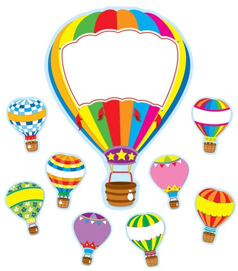 Hot Air Balloons Bulletin Board Set Hot Air Balloon Decorations