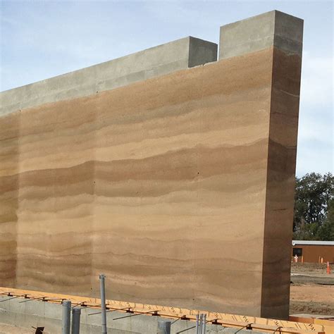 Rammed Earth Wall Rises At Tlcd Project Tlcd Architecture