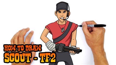 How To Draw Scout Team Fortress 2