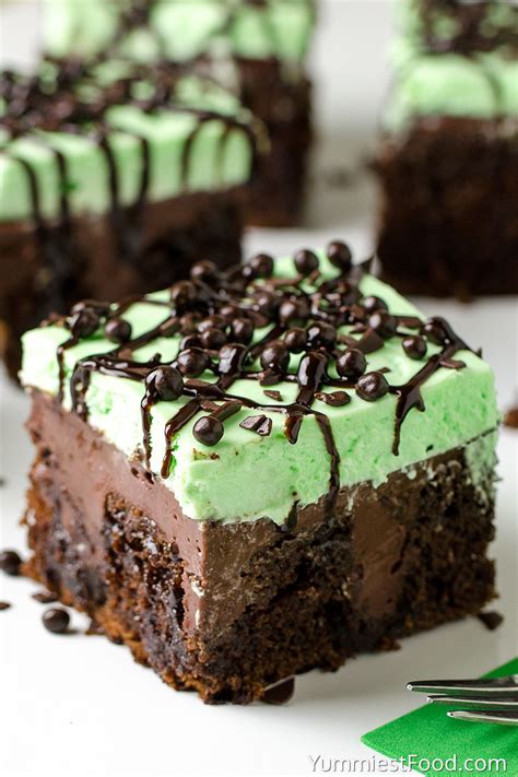 There are three ingredients for this shake. Chocolate Mint Poke Cake - Recipe from Yummiest Food Cookbook