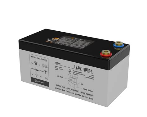 Lithtech Te12300 128v 300ah Rv Battery Pack For Lead Acid Replacement