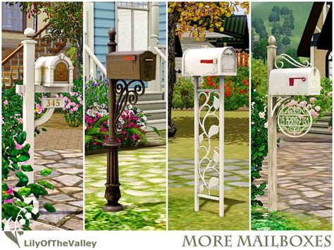 Lilyofthevalleys More Mailboxes Sims 4 Tsr Sims The Sims 4 Packs