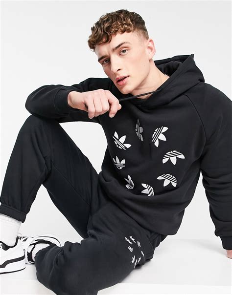 Adidas Originals Adicolor Bold Hoodie In Black Modesens