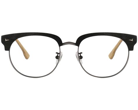 g4u 12879 browline wood eyeglasses