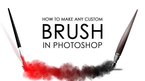 How To Make Any Custom Brush In Photoshop Youtube
