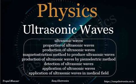 Ultrasonic Waves Properties Production Detection And Applications