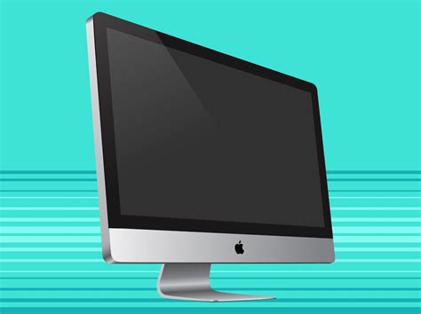 I Mac Side View Vector Art And Graphics