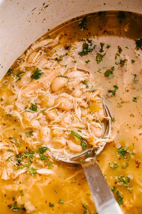 Crock Pot White Chicken Chili Recipe Diethood