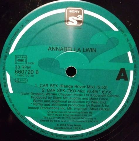 Annabella Lwin Car Sex Vinyl 12 33 ⅓ Rpm Vinylheaven Your