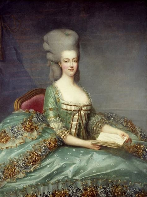Portrait Paintings Of Marie Antoinette Of Austria Rococo Fashion