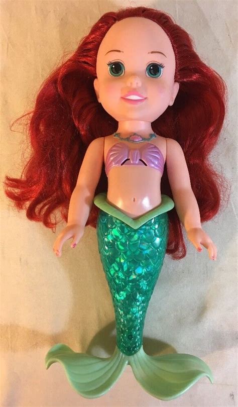 Ariel Little Mermaid Disney Doll Talking Lights Up Tolly Tots 14