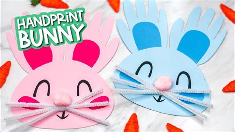 Handprint Bunny Craft For Kids Youtube