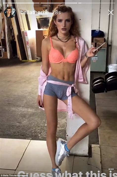 Bella Thorne Shares Sexy Snapchat Stripped Down To Her Underwear
