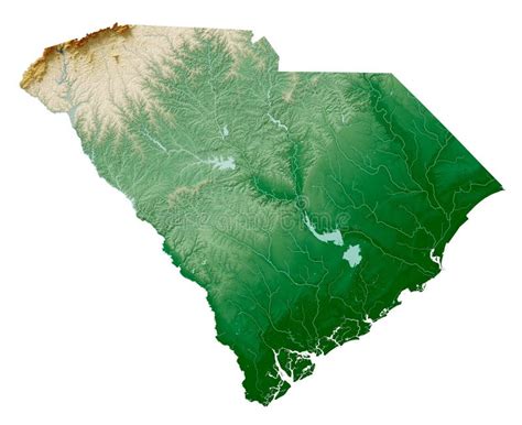 South Carolina Map Rivers Stock Illustrations 79 South Carolina Map