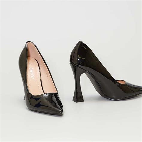 Zapatos De Tacón De Charol Mujer Talla 34 A 48 Negro Kiabi 700€