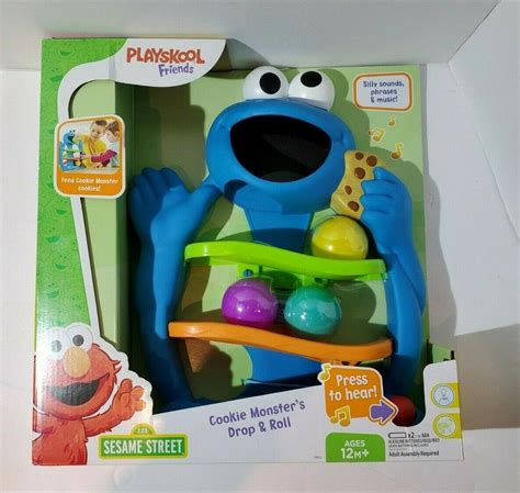 Playskool Friends Sesame Street Cookie Monster Drop And Roll Sounds Ages