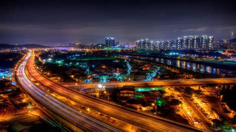 1920x1080 Px City Cityscape Highway Night Road High