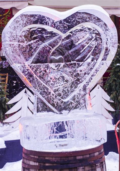 Love Ice Sculpture Stock Image Image Of Wedding Banquet