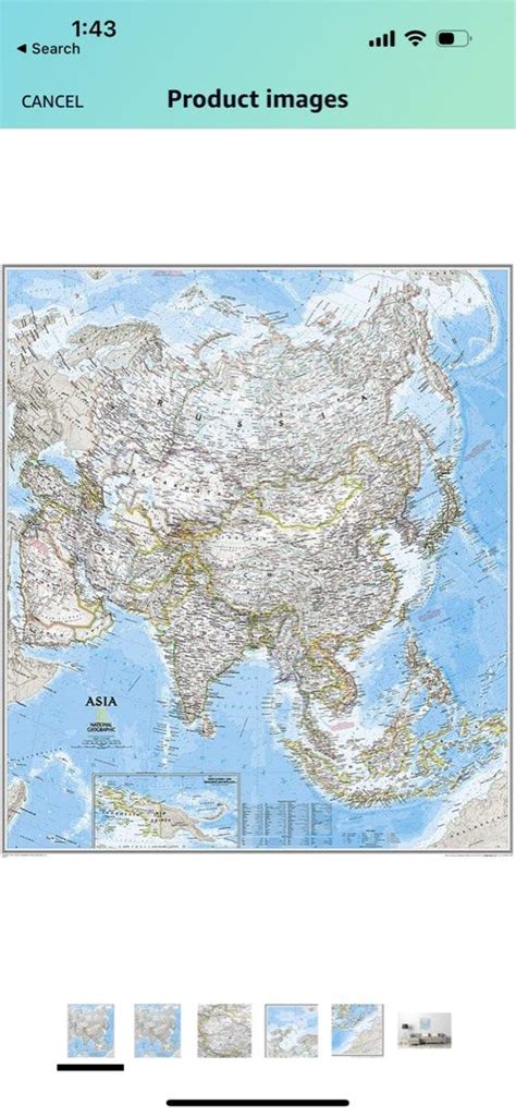 National Geographic Maps Asia Classic Laminated Wall Maps Continents Hobbies And Toys Travel