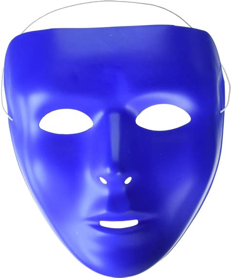 Amscan Blue Full Face Mask Party Accessory 12 Ct